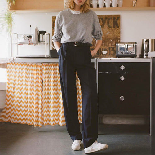 Elegant women's dress pants with a comfortable fit and high waist Lune London