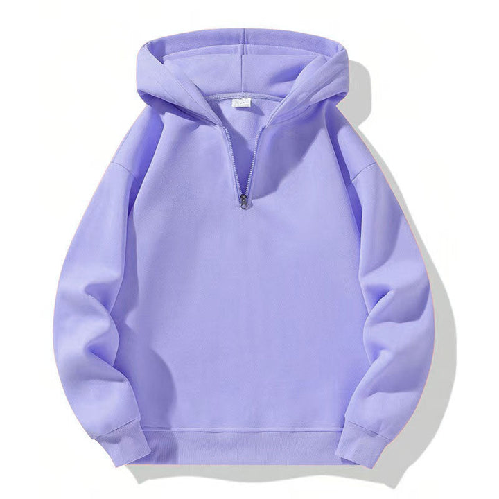 Men's Sporty Hoodie with Half Zipper Lune London