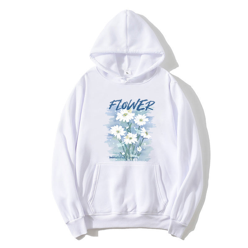Women's hoodie with floral graphic print Chic & Stil