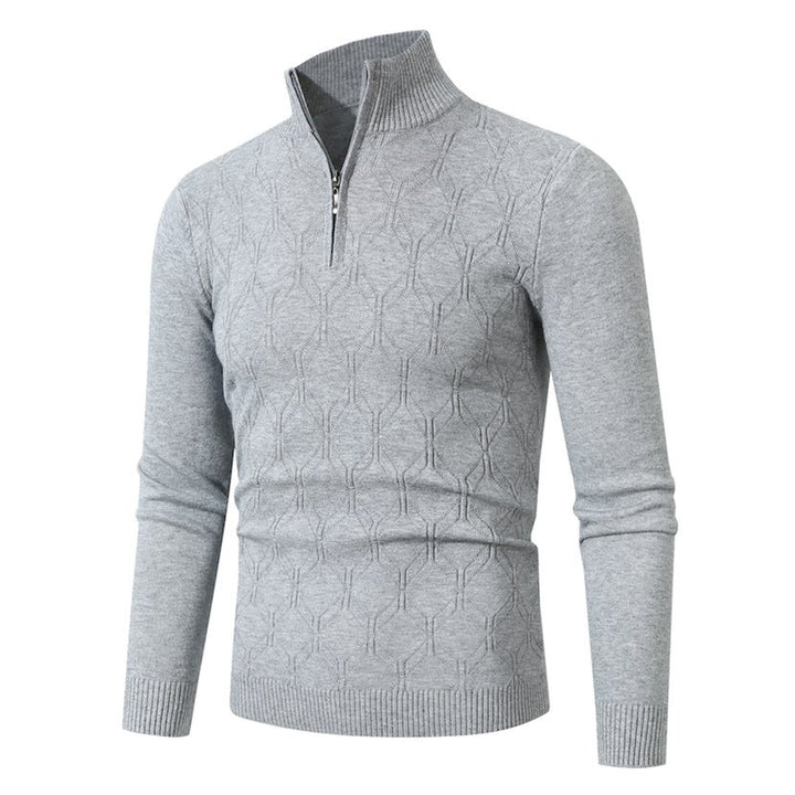 Men's knitted sweater with a modern textured pattern Lune London