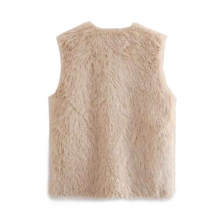 Ladies faux fur vest Lune London