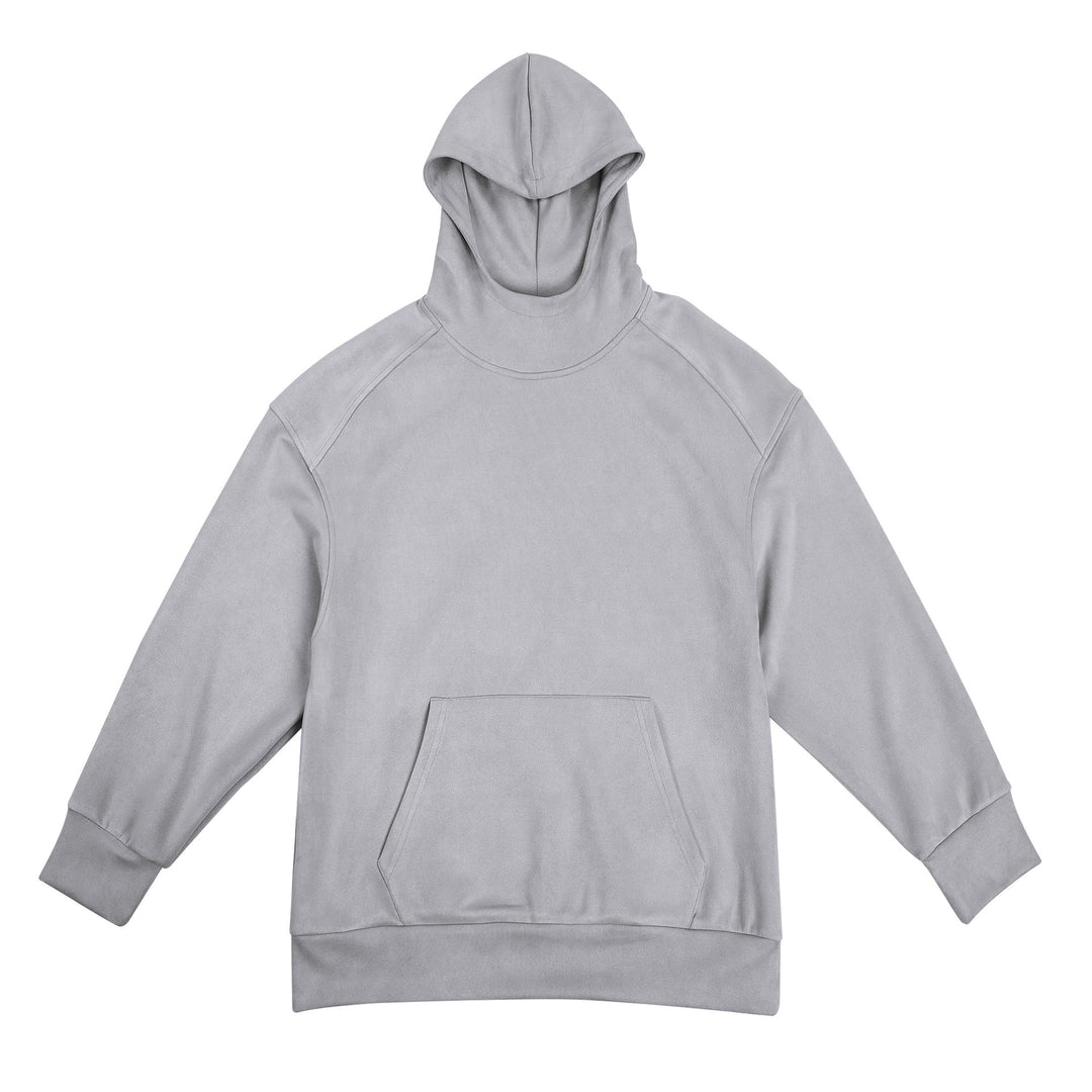 Men's casual hooded sweatshirt with high collar and practical kangaroo pocket Lune London