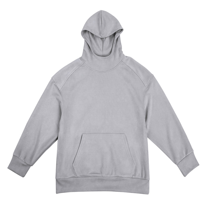Men's casual hooded sweatshirt with high collar and practical kangaroo pocket Lune London