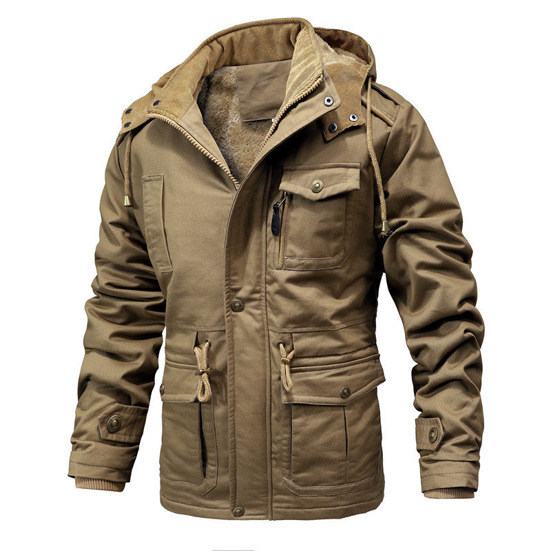 Veste d'hiver robuste pour hommes avec doublure en teddy chaude Lune London