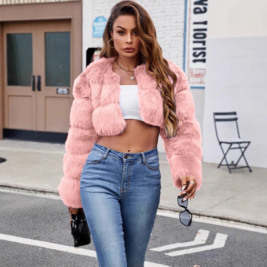 Women Short Fur Jacket Lune London