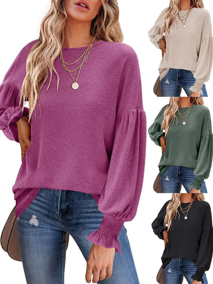 Ladies trendy sweater with balloon sleeves Lune London