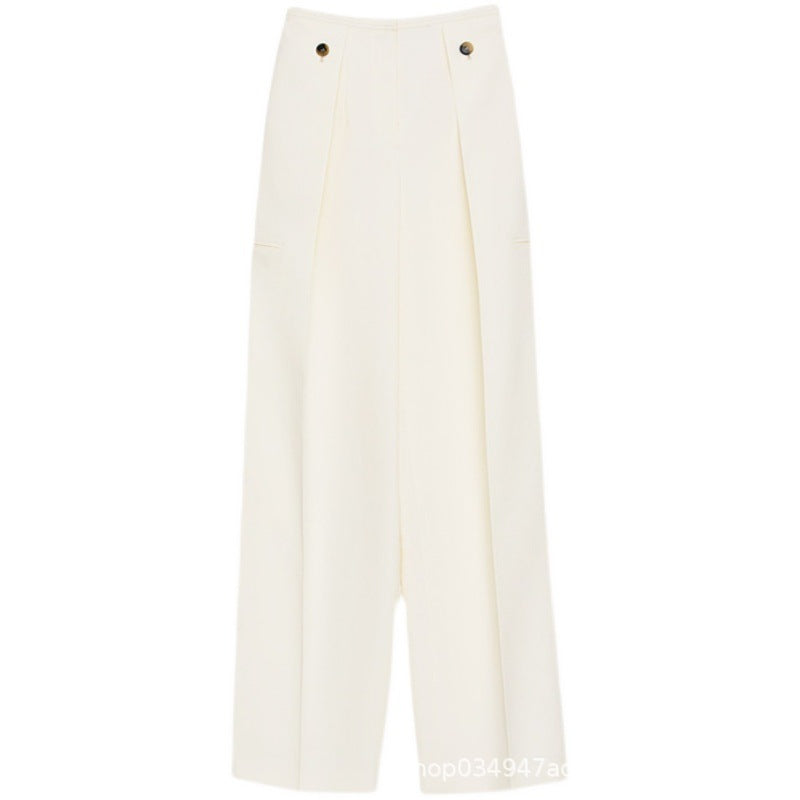 Pantalons larges en luxe pour femmes avec plis classiques Chic & Stil