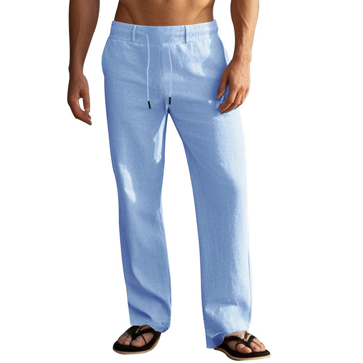 Casual beach pants for men with elastic waistband and practical side pockets Lune London