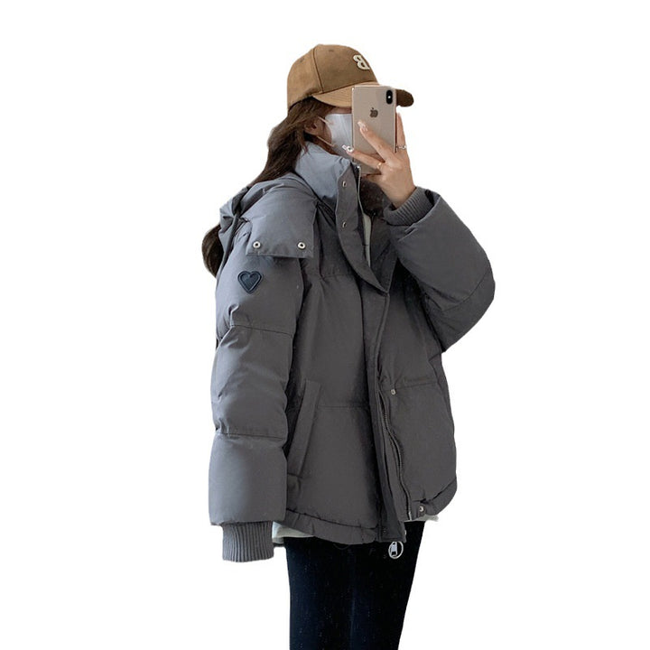 Lady Winter Down Jacket with generous cut and high collar Lune London