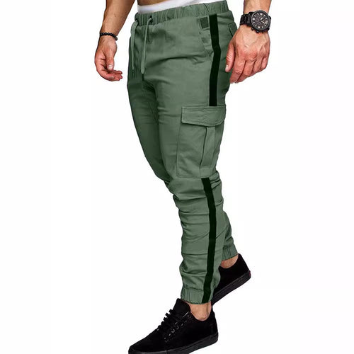 Men's cargo pants with elastic waist and versatile side pockets Lune London