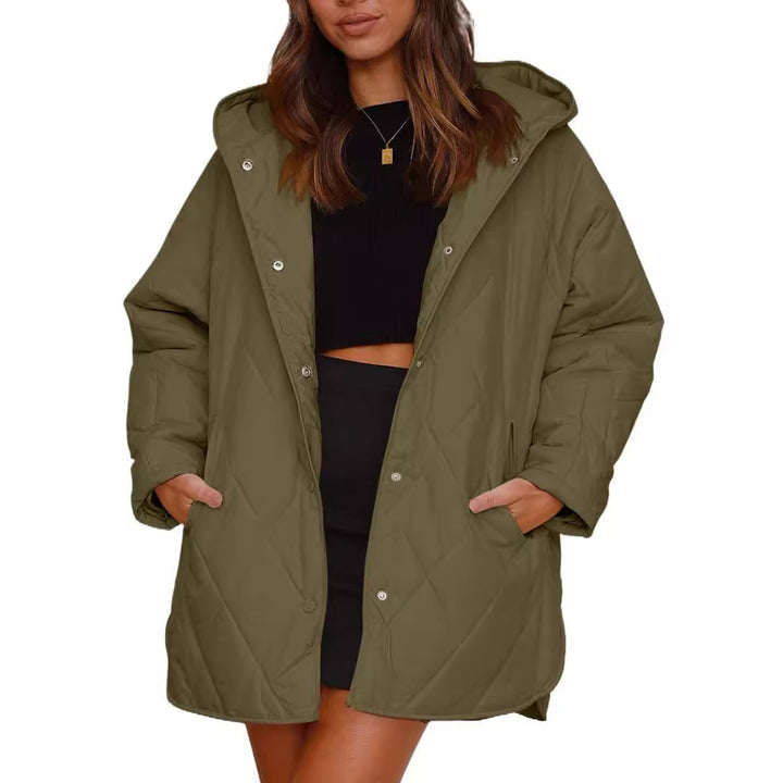 Veste d'hiver matelassée pour femmes avec capuche Chic und Stil