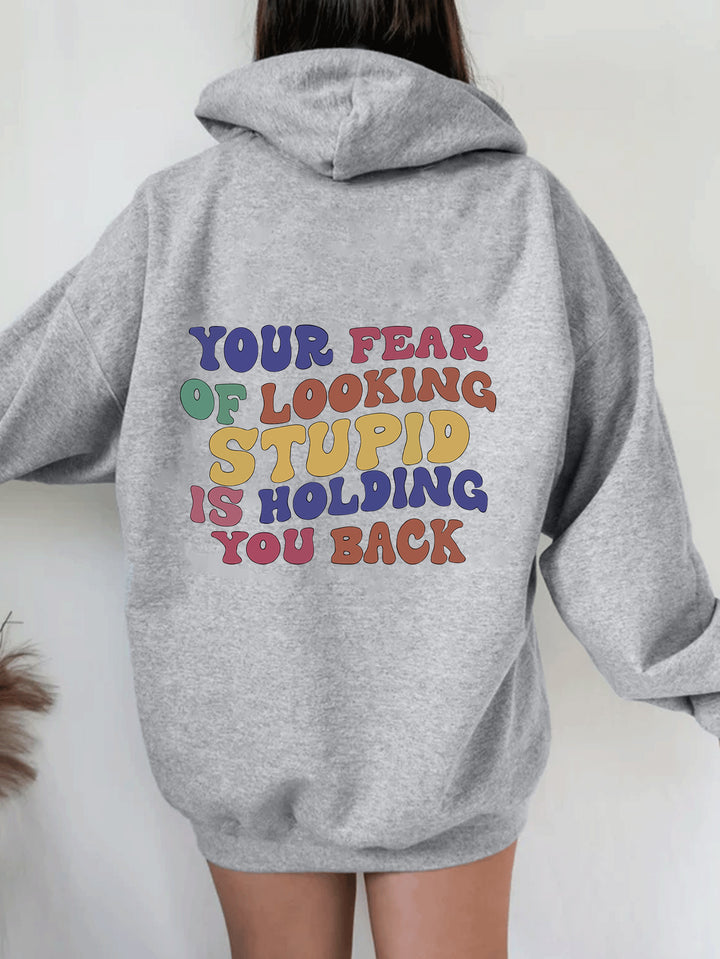 Women's hoodie with inspiring statement print Lune London