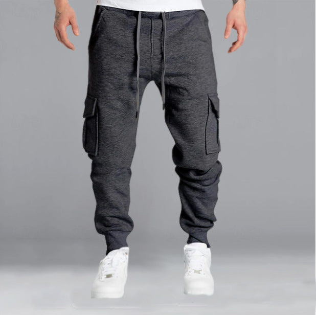 Men's cargo jogging pants with side pockets and adjustable waist Chic and Style