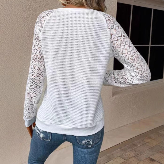 Women's sweater with lace sleeves Lune London