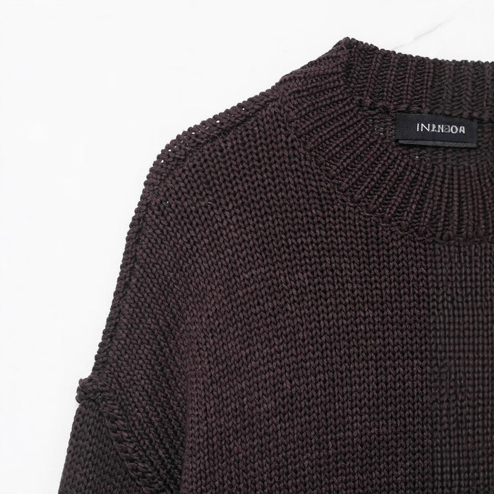 Comfortable knit sweater for women with round neck and relaxed fit Lune London