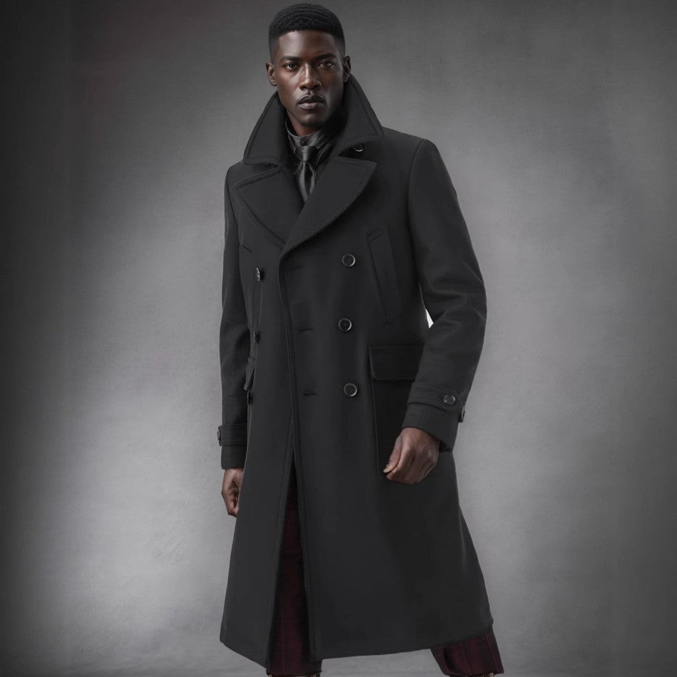 Elegant double fur coat for men Lune London