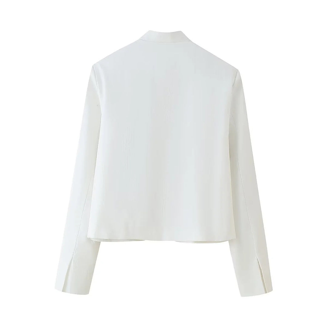Elegant embroidered blazer jacket for women with floral design Lune London