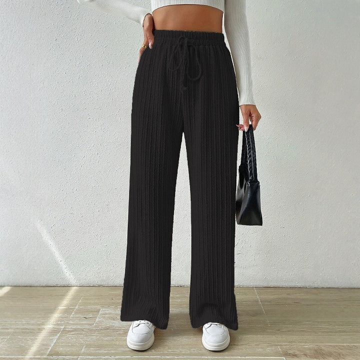 Relaxing knit loungewear set for women, high waist and wide leg Lune London