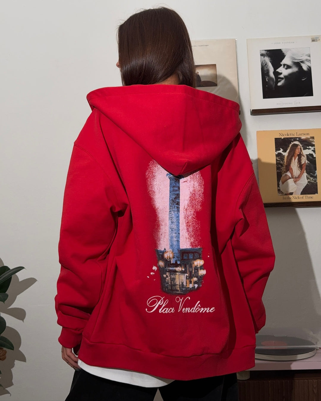 Women's hoodie with creative graphic design and oversized cut Lune London