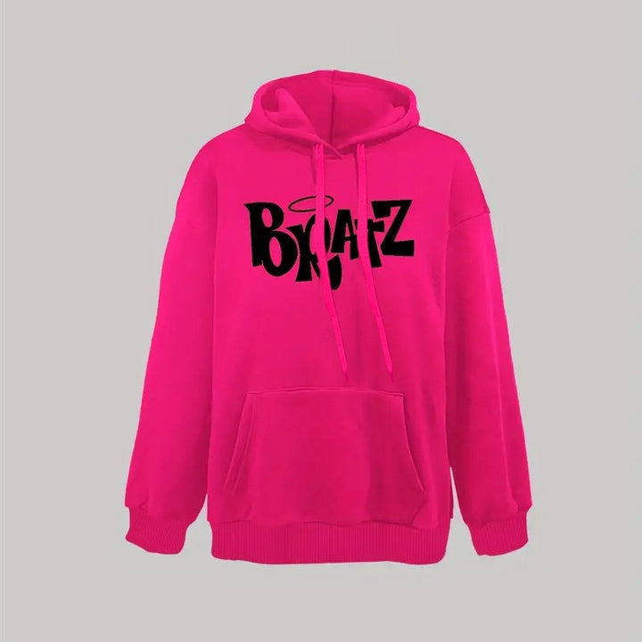 Oversized graphic print hoodie for women Lune London