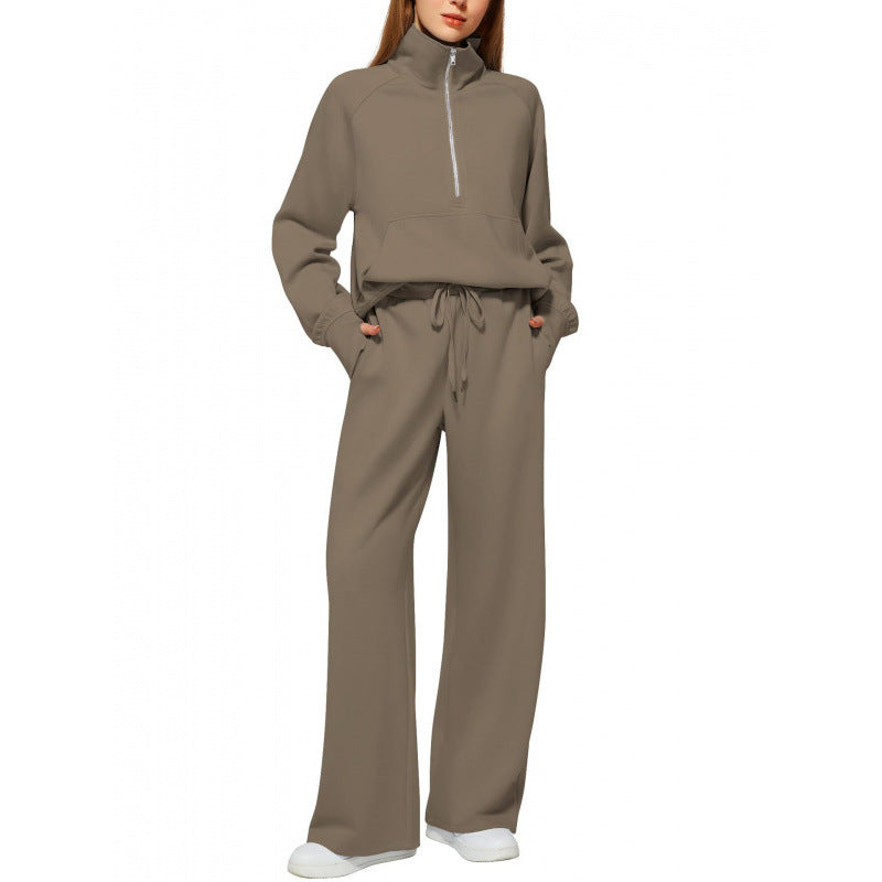 Ladies zip hoodie comfortable and wide pants Lune London