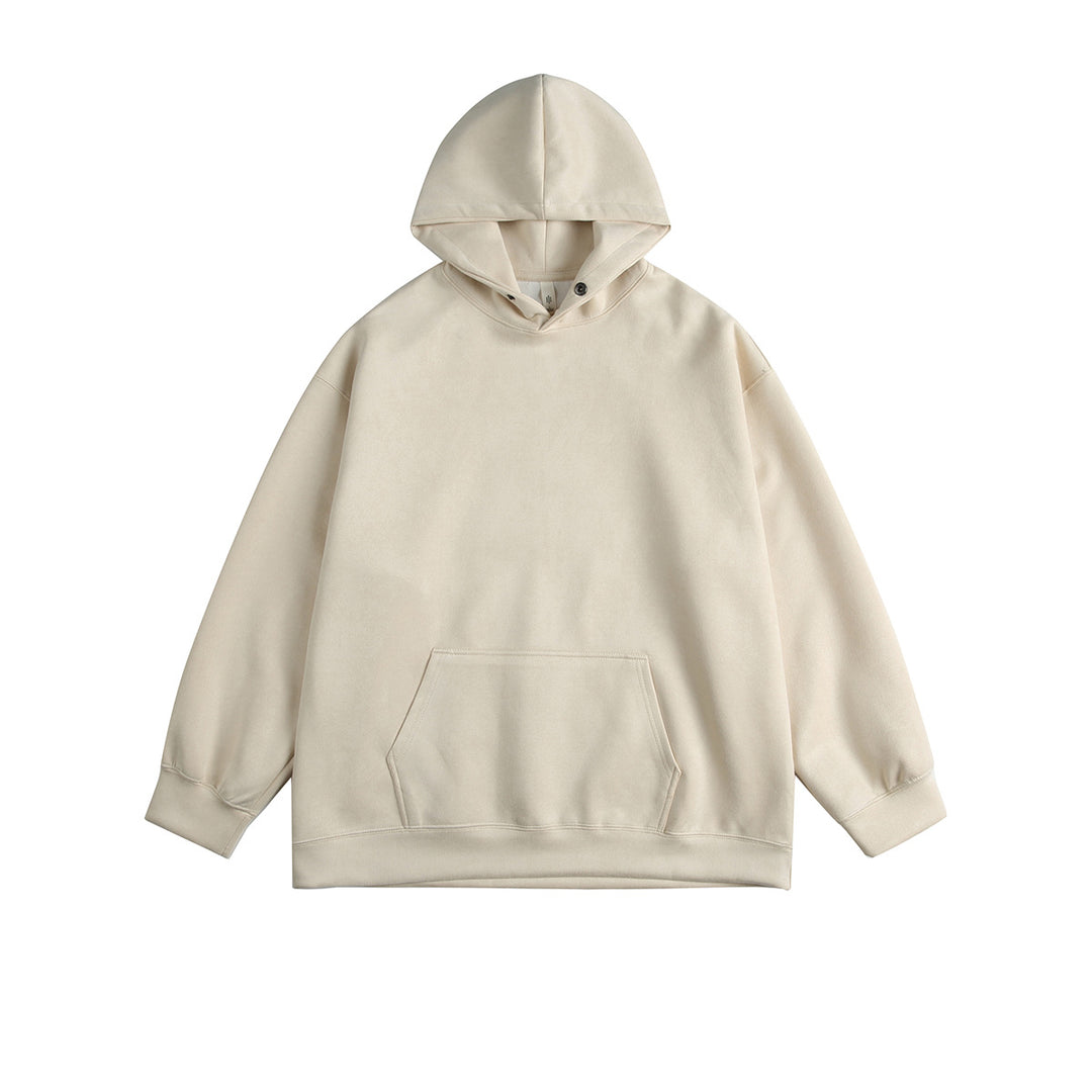 Men's casual hoodie made of high-quality cotton blend with practical kangaroo pocket Lune London