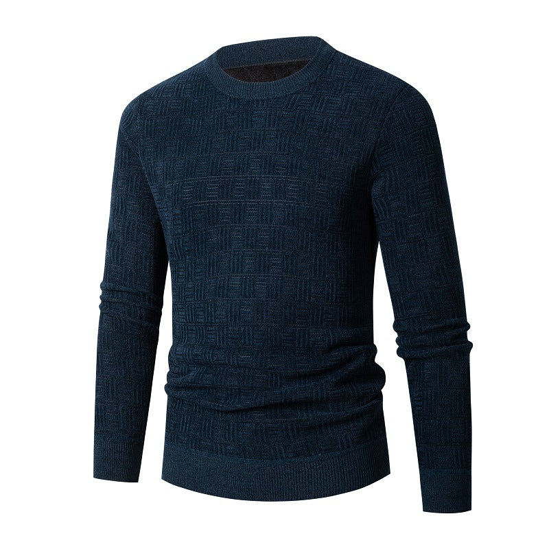 Trendy knit sweater for men with a unique structural design Lune London