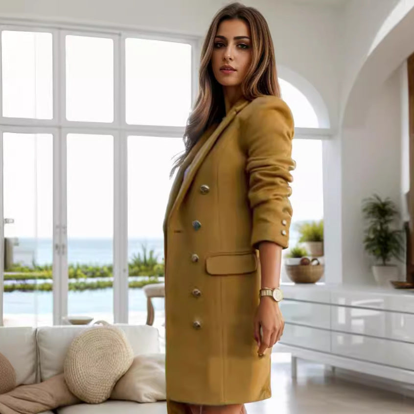 Women's elegant double-breasted blazer coat Lune London