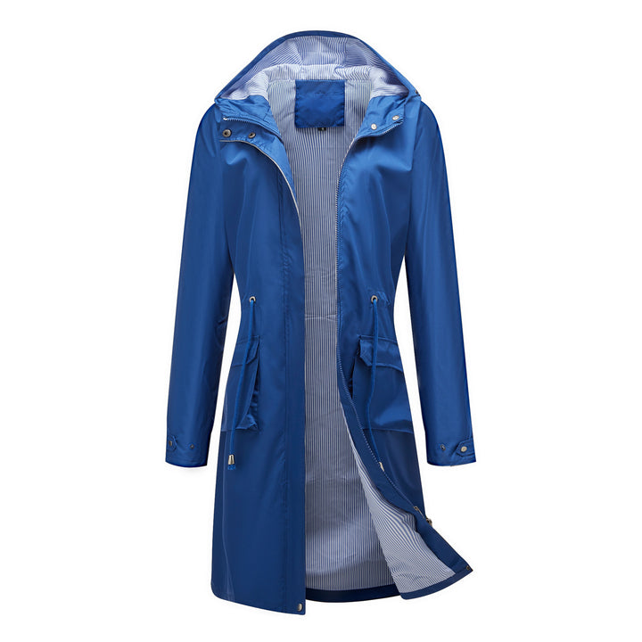 Women's windbreaker leisure jacket with practical drawstrings and inner lining Lune London