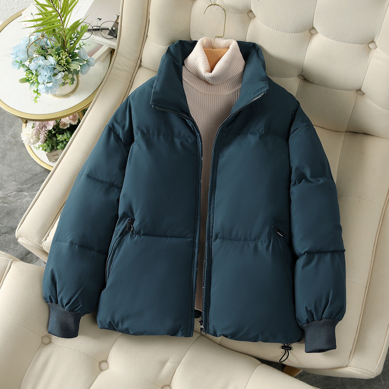Women's fashion and insulated down jacket with high collar and deep pockets Lune London