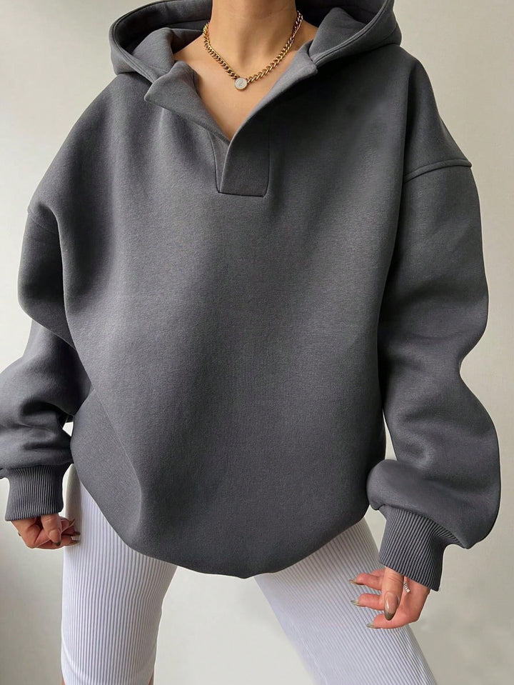 Ladies Oversized Hoodie with Unique Lune London
