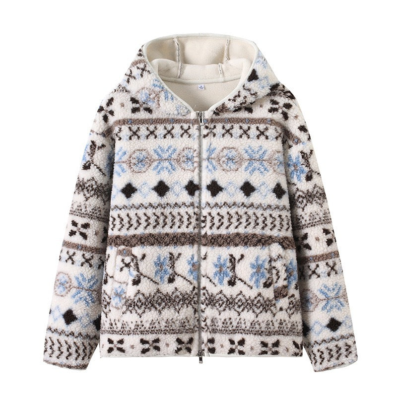 Veste en polaire confortable pour femmes avec motif sud-allemand Chic & Stil