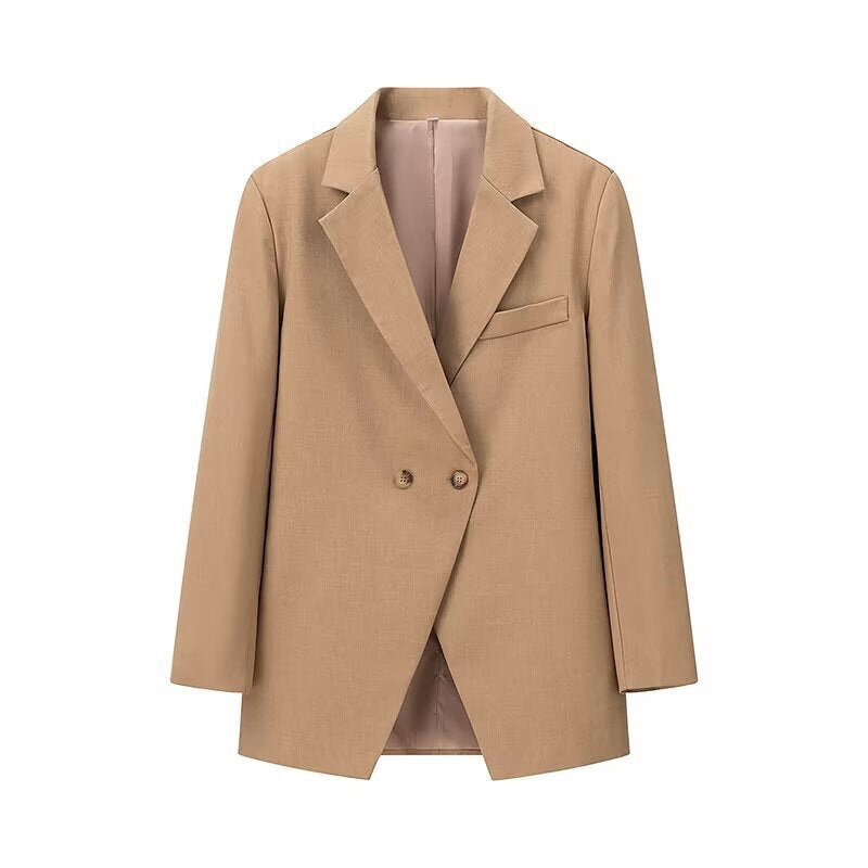 Elegant oversized women’s blazer with double-breasted and practical pockets Lune London