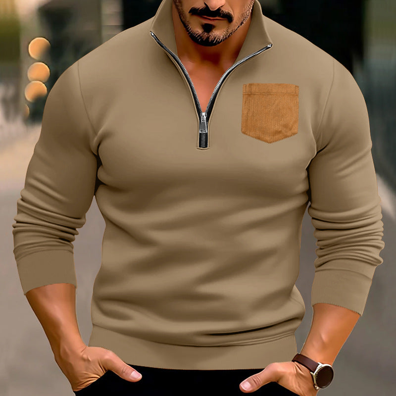Sporty sweater for men with contrasting pockets Lune London