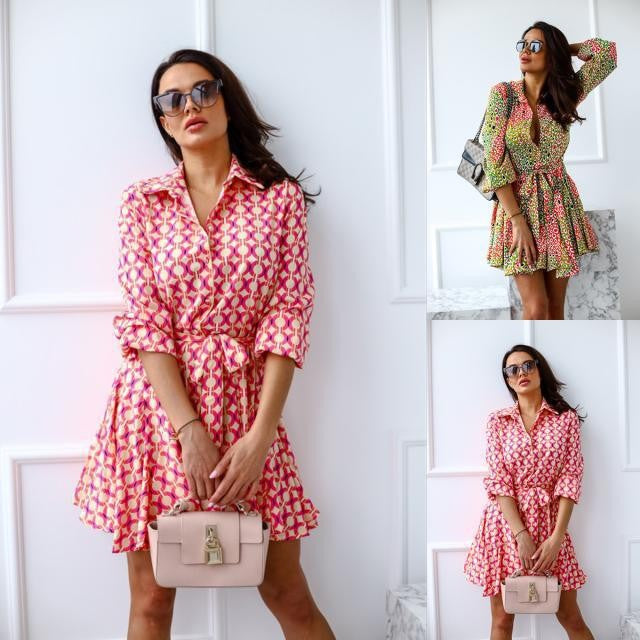 A-line shirt dresses for women with belt detail Lune London