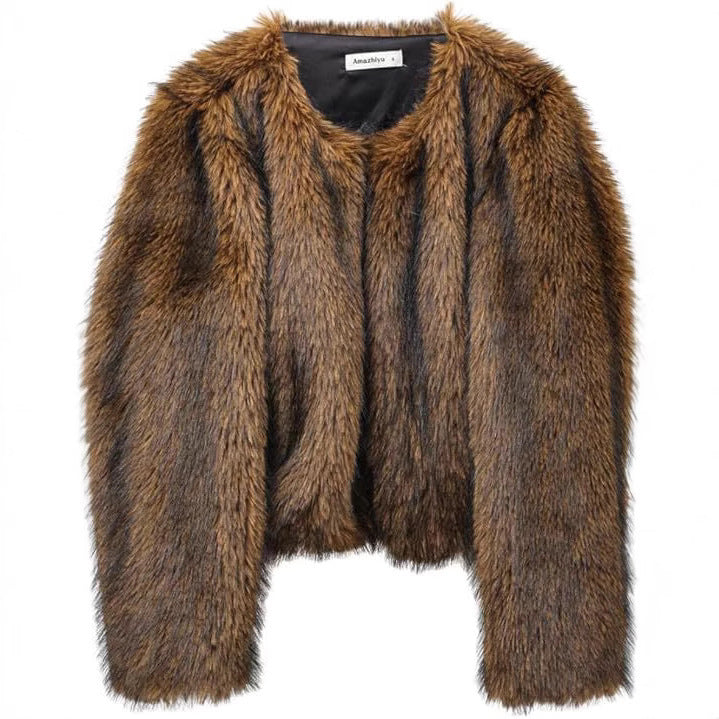 Ladies Padded Faux Fur Jacket Lune London