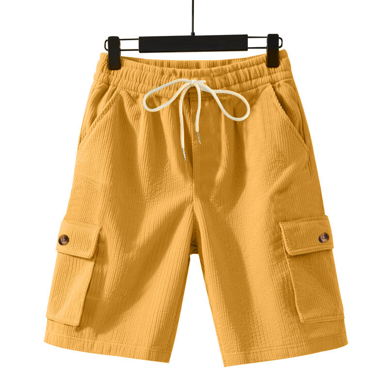 Casual cargo shorts for men with elastic waistband and practical side pockets Lune London