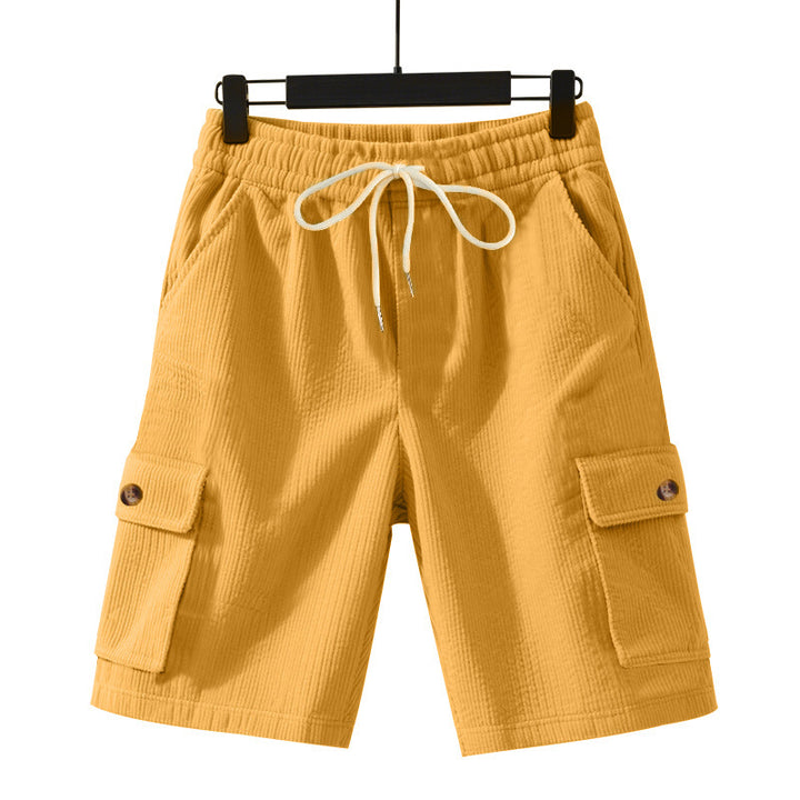 Casual cargo shorts for men with elastic waistband and practical side pockets Lune London