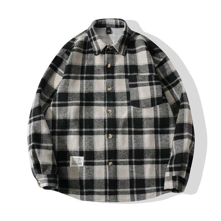Comfortable plaid flannel shirt for men Lune London