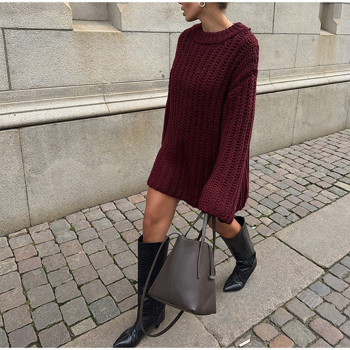 Ladies Oversized Chic Knit Sweater and Knit