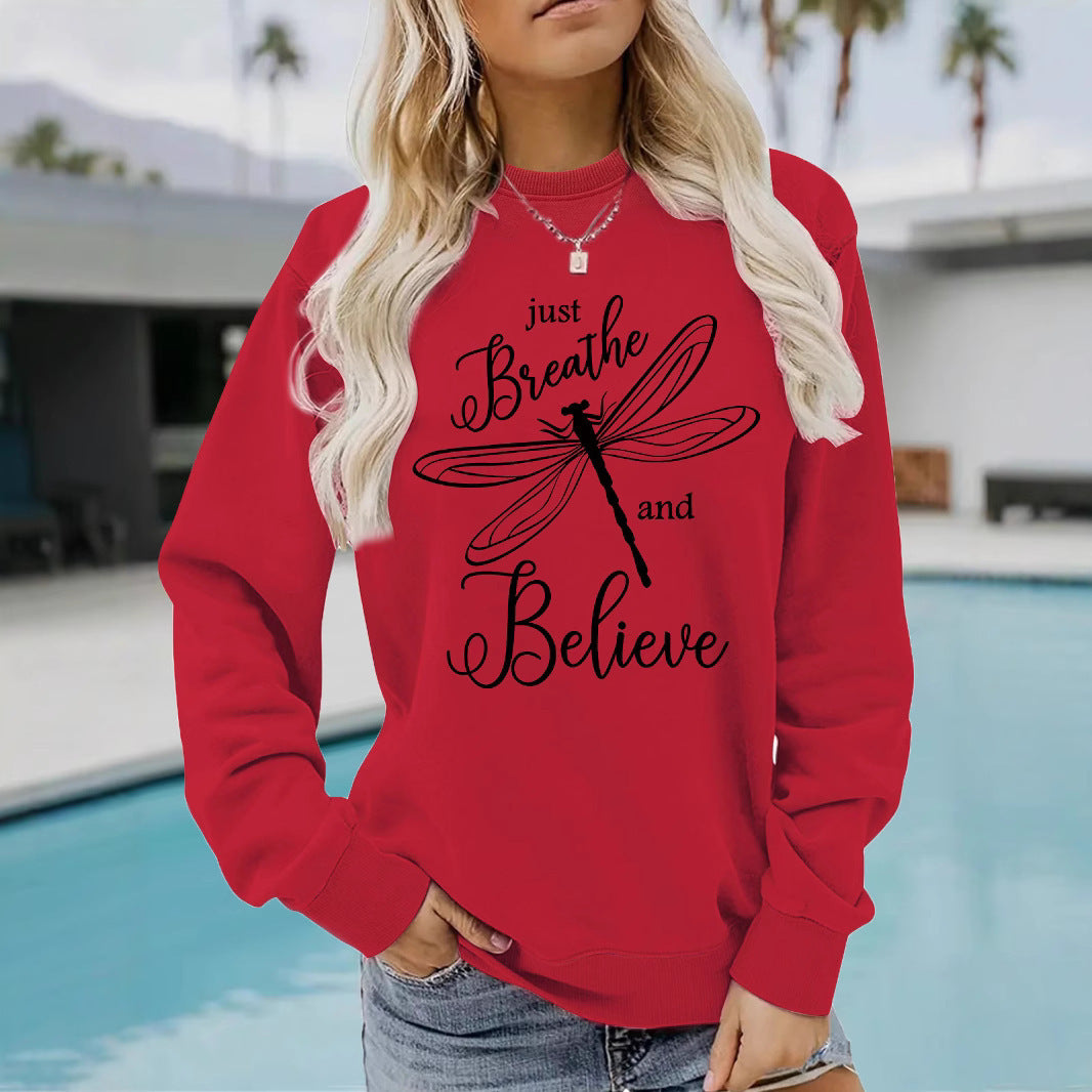 Sweat-shirt femme avec motif inspirant de cerf-volant et coupe décontractée Chic & Stil