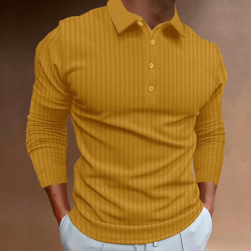 Men's Long Sleeve Polo Lune London