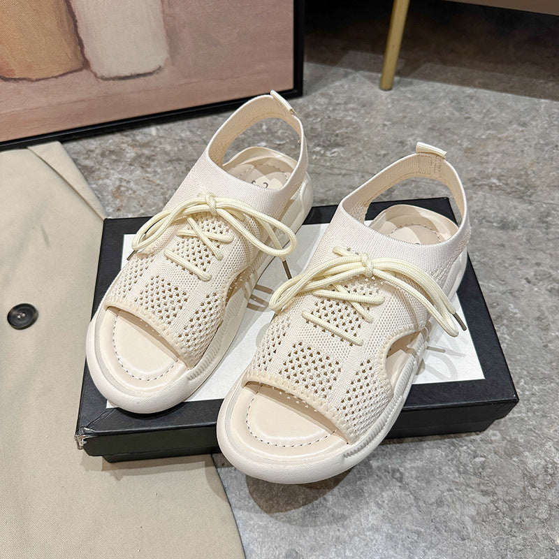 Breathable leisure sandals for women with elastic upper and non-slip sole Lune London