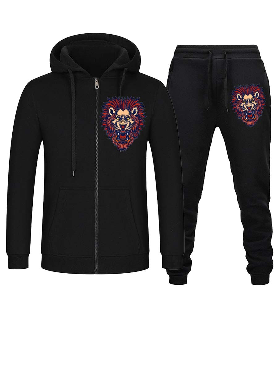 Women's sweatshirt set with an eye-catching lion head design Lune London