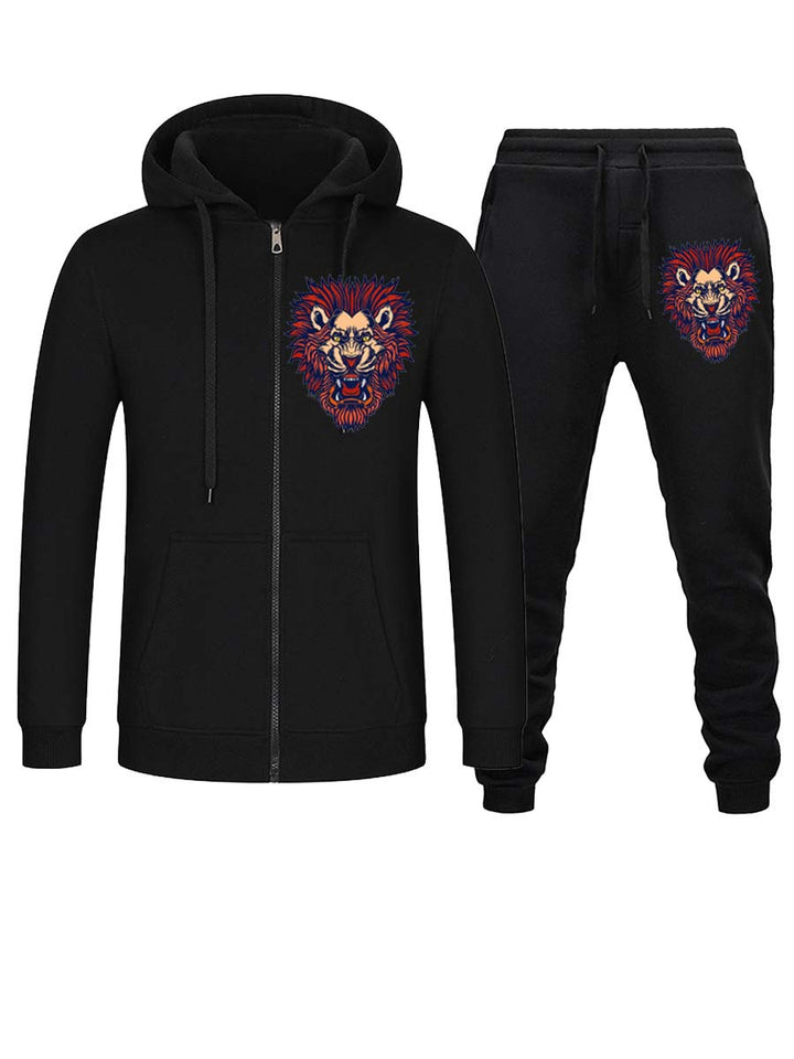 Women's sweatshirt set with an eye-catching lion head design Lune London