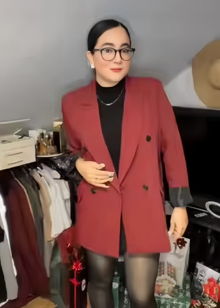 Women Elegant Double Breasted Blazer Lune London