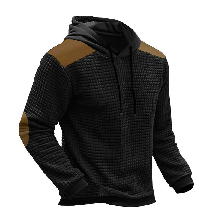 Men's comfortable hoodie with wavy design and contrasting sleeves Lune London