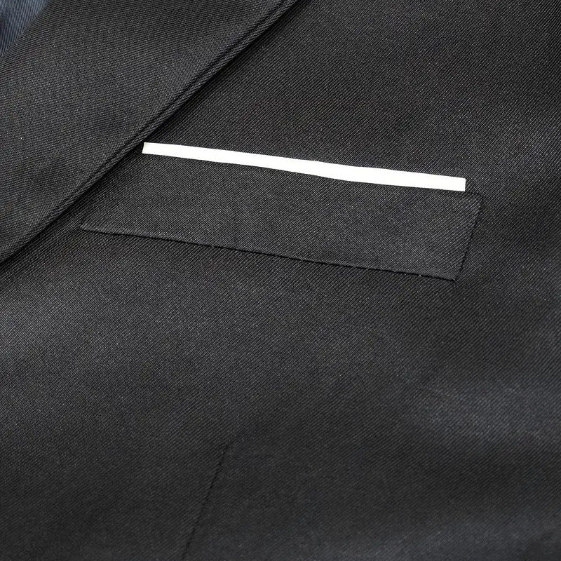 Men’s Modern Suit Blazer with High Collar – Elegant Tailored Fit | Lune London