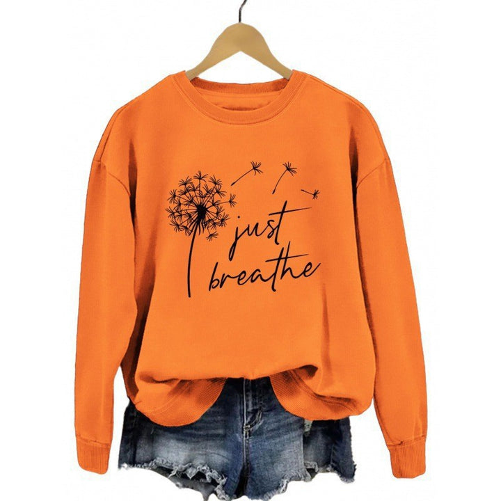 Sweat à capuche pour femmes avec motif de pissenlit inspirant Chic & Stil