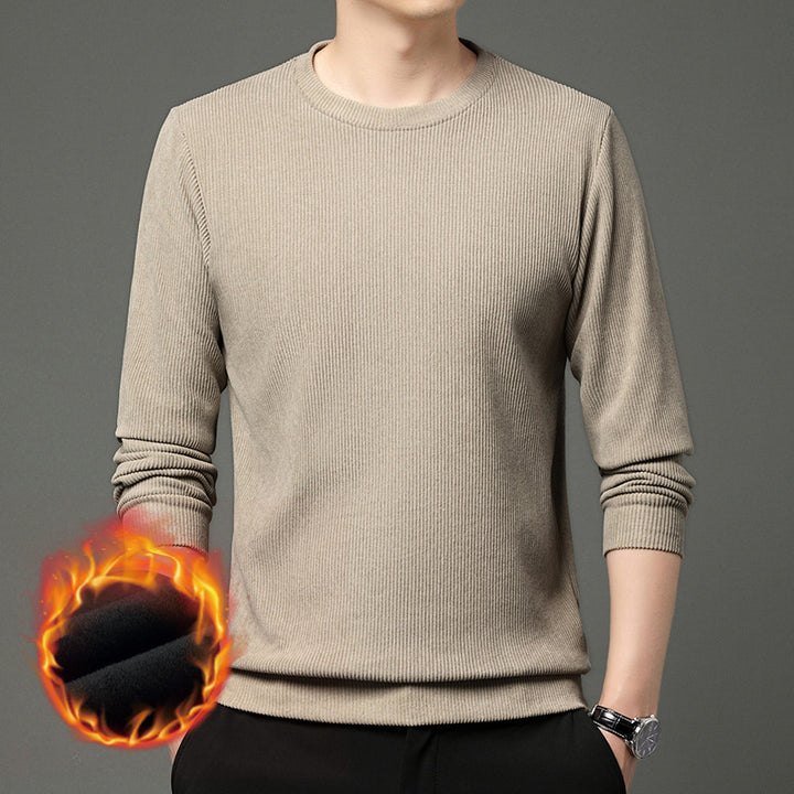 Comfortable and stylish men's round neck sweater in warming material Lune London